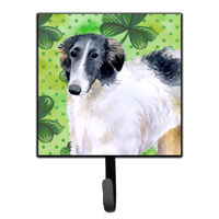 "Caroline's Treasures Borzoi St Patrick's Wall Hook, Small, Multicolor"