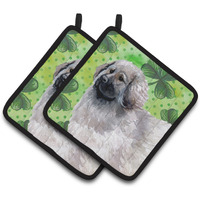 "Caroline's Treasures Moscow Watchdog Decorated pot holder, 7.5H x 7.5W, St Patrick's Day"