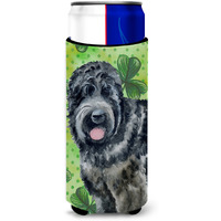 "Caroline's Treasures Black Russian Terrier St Patrick's Decorative Can Hugger, Slim, Multicolor"