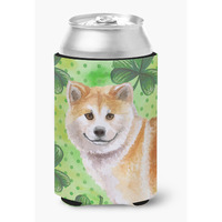 "Caroline's Treasures Shiba Inu St Patrick's Decorative Can Hugger, Multicolor"