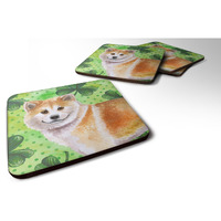 "Caroline's Treasures Shiba Inu St Patrick's Decorative coasters, Multicolor"