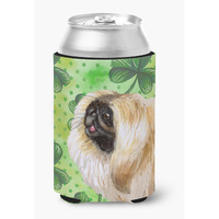 "Caroline's Treasures Pekingese St Patrick's Decorative Can Hugger, Multicolor"