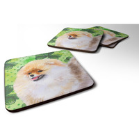 "Caroline's Treasures Pomeranian St Patrick's Decorative coasters, Multicolor"