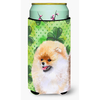 "Caroline's Treasures Pomeranian St Patrick's Decorative Can Hugger, Tall Boy, Multicolor"