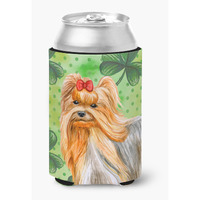 "Caroline's Treasures Yorkshire Terrier St Patrick's Decorative Can Hugger, Multicolor"