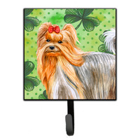 "Caroline's Treasures Yorkshire Terrier St Patrick's Wall Hook, Small, Multicolor"
