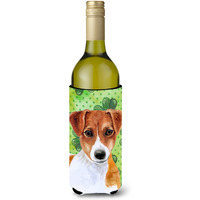 "Caroline's Treasures Jack Russell Terrier St Patrick's Decorative Bottle Hugger, 750ml, Multicolor"