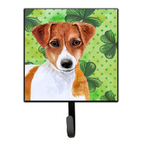 "Caroline's Treasures Jack Russell Terrier St Patrick's Wall Hook, Small, Multicolor"