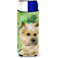 "Caroline's Treasures Cairn Terrier St Patrick's Decorative Can Hugger, Slim, Multicolor"