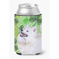 "Caroline's Treasures Samoyed St Patrick's Decorative Can Hugger, Multicolor"