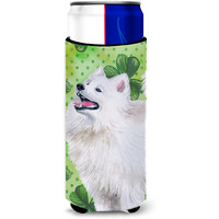 "Caroline's Treasures Samoyed St Patrick's Decorative Can Hugger, Slim, Multicolor"