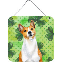 "Caroline's Treasures Basenji Metal Print, 6h x 6w, St Patrick's Day"