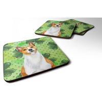 "Caroline's Treasures Basenji St Patrick's Decorative coasters, Multicolor"