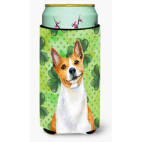 "Caroline's Treasures Basenji St Patrick's Decorative Can Hugger, Tall Boy, Multicolor"