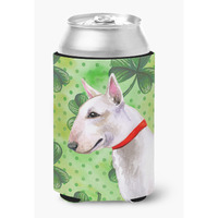 "Caroline's Treasures Bull Terrier St Patrick's Decorative Can Hugger, Multicolor"