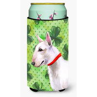 "Caroline's Treasures Bull Terrier St Patrick's Decorative Can Hugger, Tall Boy, Multicolor"