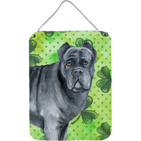 "Caroline's Treasures Cane Corso St Patrick's Metal Print, 16"" x 12"", Multicolor"