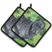 "Caroline's Treasures Cane Corso Decorated pot holder, 7.5H x 7.5W, St Patrick's Day"