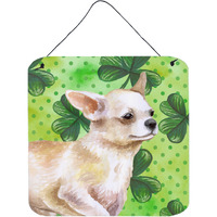"Caroline's Treasures Chihuahua Leg Metal Print, 6h x 6w, St Patrick's Day"