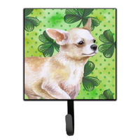 "Caroline's Treasures Chihuahua Leg up St Patrick's Wall Hook, Small, Multicolor"