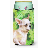 "Caroline's Treasures Chihuahua Leg up St Patrick's Decorative Can Hugger, Tall Boy, Multicolor"