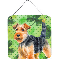 "Caroline's Treasures Welsh Terrier Metal Print, 6h x 6w, St Patrick's Day"