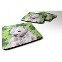 "Caroline's Treasures Westie St Patrick's Decorative coasters, Multicolor"