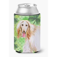 "Caroline's Treasures Afghan Hound St Patrick's Decorative Can Hugger, Multicolor"