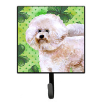 "Caroline's Treasures Bichon Frise #2 St Patrick's Wall Hook, Small, Multicolor"