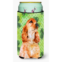 "Caroline's Treasures Cocker Spaniel St Patrick's Decorative Can Hugger, Tall Boy, Multicolor"