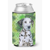 "Caroline's Treasures Dalmatian Puppy St Patrick's Decorative Can Hugger, Multicolor"