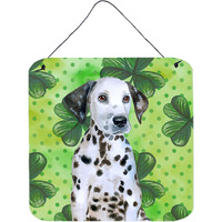 "Caroline's Treasures Dalmatian Puppy Metal Print, 6h x 6w, St Patrick's Day"