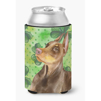 "Caroline's Treasures Doberman Pinscher St Patrick's Decorative Can Hugger, Multicolor"