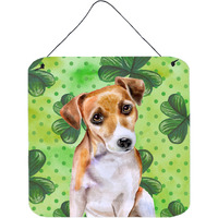 "Caroline's Treasures Jack Russell Terrier #2 Metal Print, 6h x 6w, St Patrick's Day"