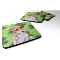 "Caroline's Treasures Jack Russell Terrier #2 St Patrick's Decorative coasters, Multicolor"
