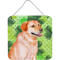 "Caroline's Treasures Labrador Retriever Metal Print, 6h x 6w, St Patrick's Day"