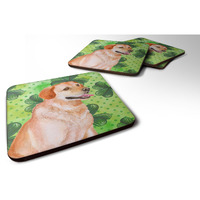 "Caroline's Treasures Labrador Retriever St Patrick's Decorative coasters, Multicolor"