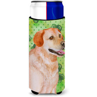"Caroline's Treasures Labrador Retriever St Patrick's Decorative Can Hugger, Slim, Multicolor"