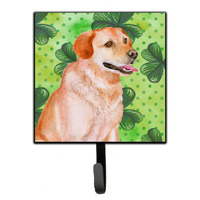 "Caroline's Treasures Labrador Retriever St Patrick's Wall Hook, Small, Multicolor"
