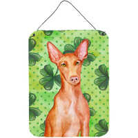 "Caroline's Treasures Pharaoh Hound St Patrick's Metal Print, 16"" x 12"", Multicolor"