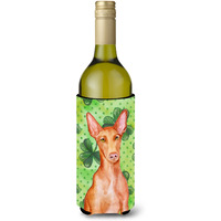 "Caroline's Treasures Pharaoh Hound St Patrick's Decorative Bottle Hugger, 750ml, Multicolor"