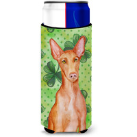 "Caroline's Treasures Pharaoh Hound St Patrick's Decorative Can Hugger, Slim, Multicolor"