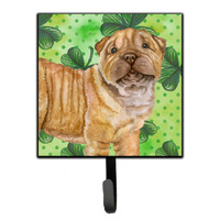 "Caroline's Treasures Shar Pei Puppy St Patrick's Wall Hook, Small, Multicolor"