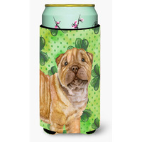 "Caroline's Treasures Shar Pei Puppy St Patrick's Decorative Can Hugger, Tall Boy, Multicolor"