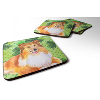"Caroline's Treasures Sheltie St Patrick's Decorative coasters, Multicolor"