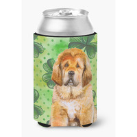 "Caroline's Treasures Tibetan Mastiff St Patrick's Decorative Can Hugger, Multicolor"