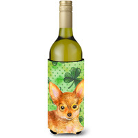 "Caroline's Treasures Toy Terrier St Patrick's Decorative Bottle Hugger, 750ml, Multicolor"