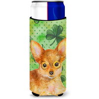 "Caroline's Treasures Toy Terrier St Patrick's Decorative Can Hugger, Slim, Multicolor"