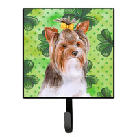"Caroline's Treasures Yorkshire Terrier #2 St Patrick's Wall Hook, Small, Multicolor"