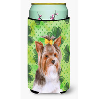 "Caroline's Treasures Yorkshire Terrier #2 St Patrick's Decorative Can Hugger, Tall Boy, Multicolor"